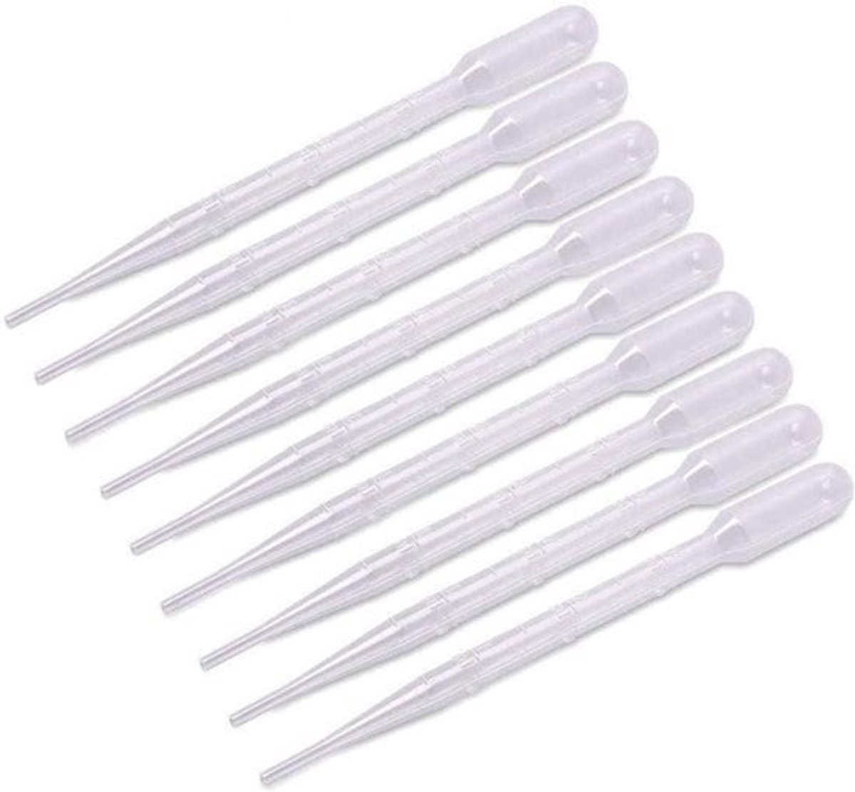100 stuks kunststof transferpipetten 3 ml - Meetpipet voor laboratoriumexperiment acrylverf tekening make-up tools