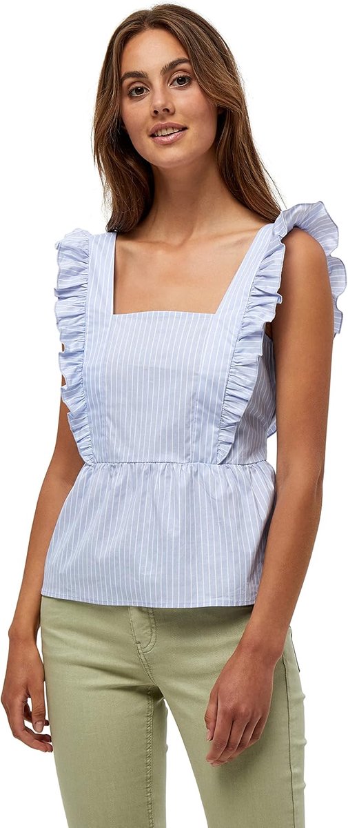 Jetta Top Cami Shirt voor dames, Serenity Blue St, L