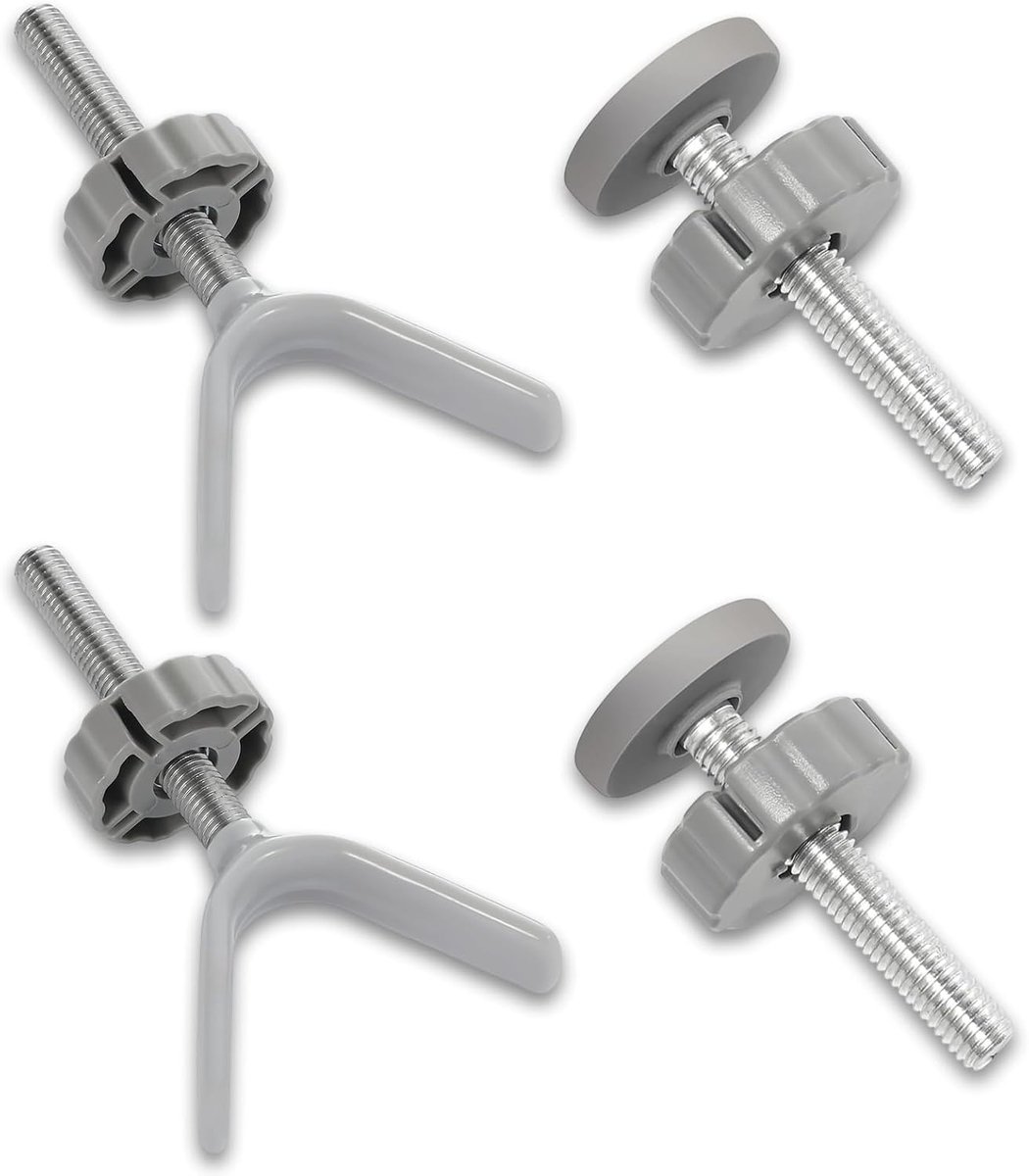 4 stuks drukschroeven, kinderrooster, schroefdraad M10, traprooster, schroeven, Y-spindel voor trapbeschermingsrooster en ronde klemschroef, deurrooster, voor kinderdeuren, huisdierdeuren