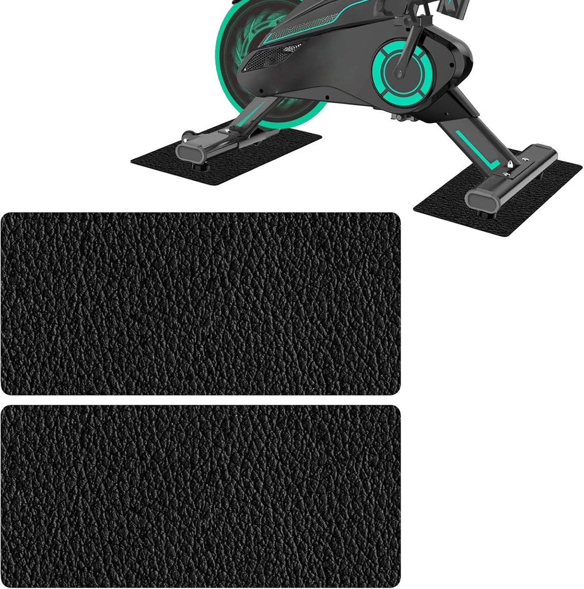 2 stuks vloerbeschermingsmat, fitnessapparaat, vloerbeschermingsmat, loopband, opvouwbare vloerbeschermingsmat, 28 x 70 x 0,6 cm, onderlegmat voor fitnessapparaten voor loopband, ellipsentrainer