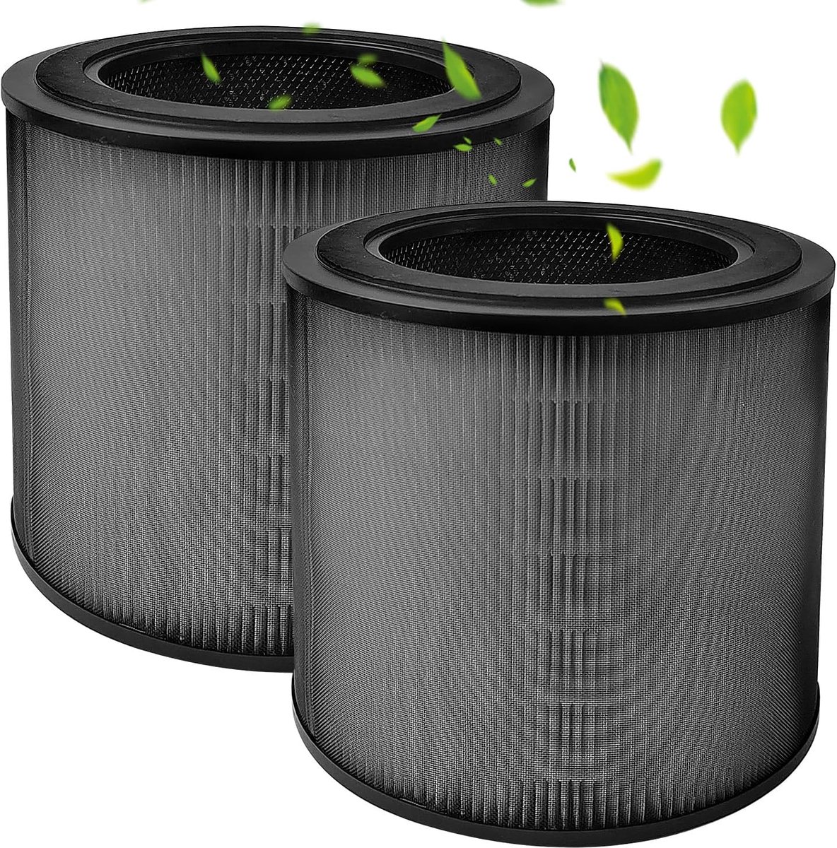 Filters compatibel met Philips AC0950 AC0951, reservefilter, zeer efficiënte filtratie, schone lucht, geschikt voor thuis, hotel, kantoor (zwart)