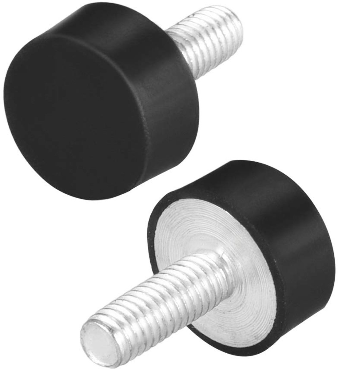 sourcing map 2 stuks M6 vibratie- en demperopname rubber met schroefbout, 0,79 inch x 0,39 inch (M6*16 D18* H8)-2pcs
