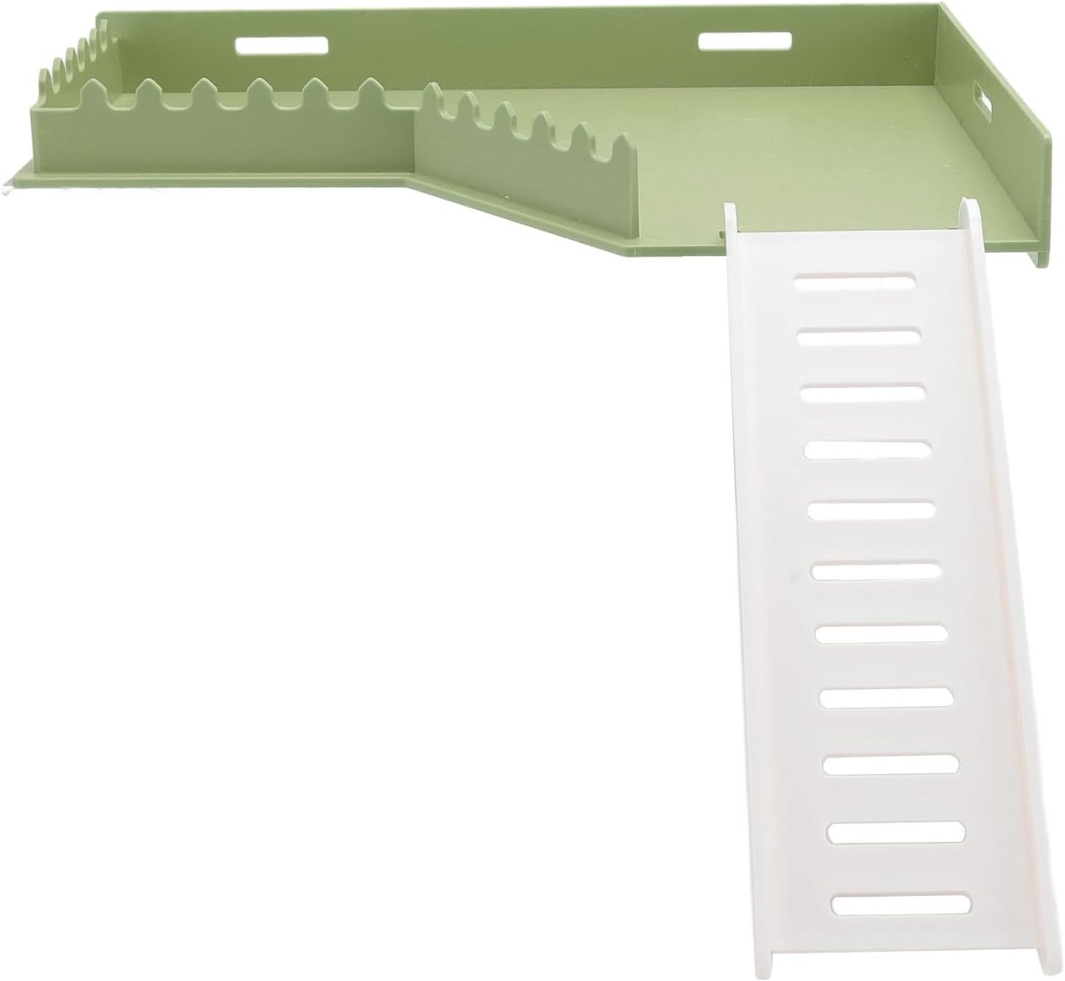 Speelplatform, Plastic Hamster Platform met Ladder, Kleine Interactieve Hamster Stand Platform Speelgoed, Kleine Dierenkooi Staande Platform voor Cavia Kooi, Hamsterkooi