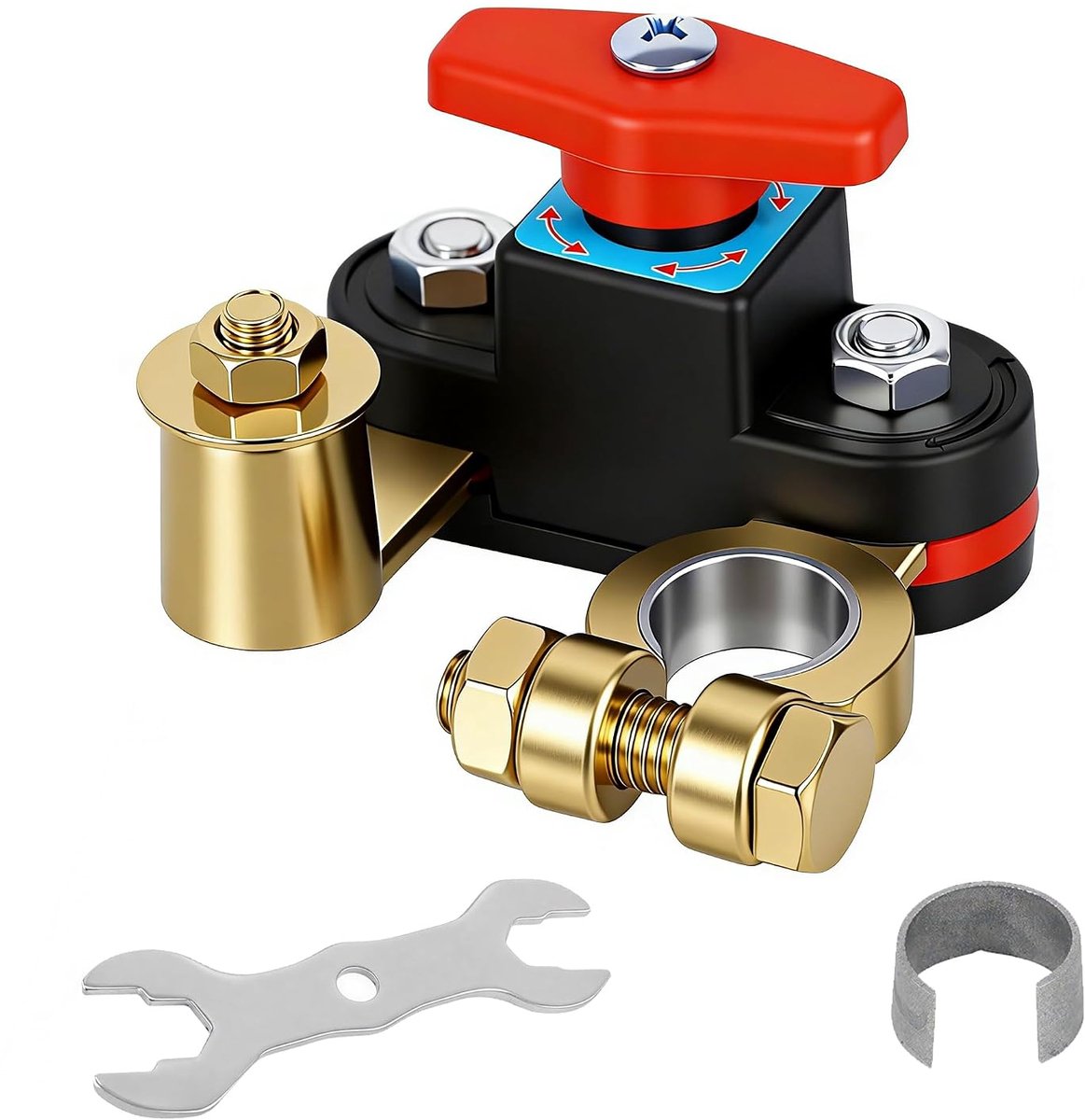 Auto Accusnijder, 12 V-24 V, batterijschakelaar voor auto, motorfiets, vrachtwagen, camper, boot, tractor