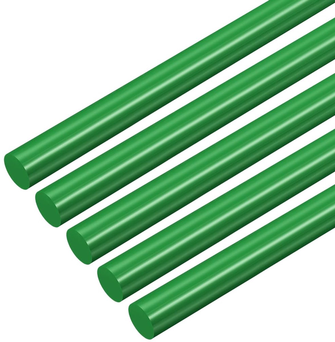 5 stuks groene kunststof staven, 2,5 x 250 mm, ABS-styreen, ronde staaf, massieve staaf, doe-het-zelf model voor doe-het-zelf speelgoedbouw, architectuurmodelbouw