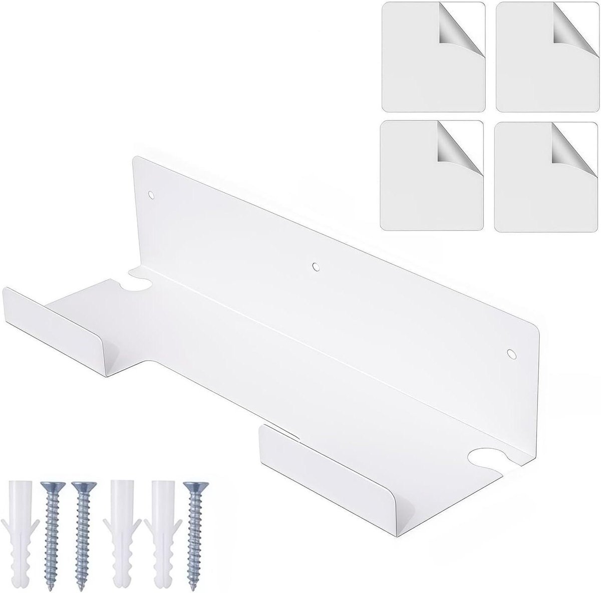 Stijltang Houder - Krultang Rack - Styling Gereedschap Organiseren - Hittebestendig Acryl - 25x8x6cm - Wit