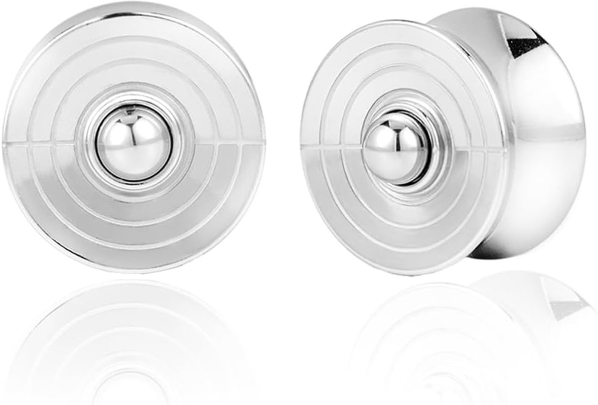 Oorstretcher van roestvrij staal, double flared flesh tunnel oor gauges stretching piercing lichaamssieraad 8-16 mm