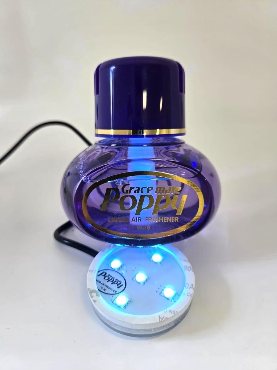 Luchtverfrisser 150 ml - glazen fles - RGB LED verlichting met 11 kleuren - creëert een sfeervolle ambiance - SnelShoppen