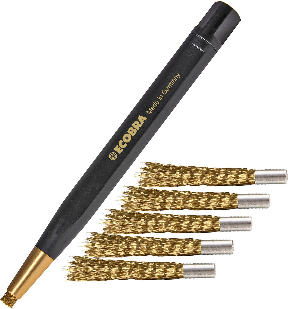 Gumstift penseelstift - messing draadgum - inclusief 5 reserve gummen - perfect voor precisiewerk - ShopVlot