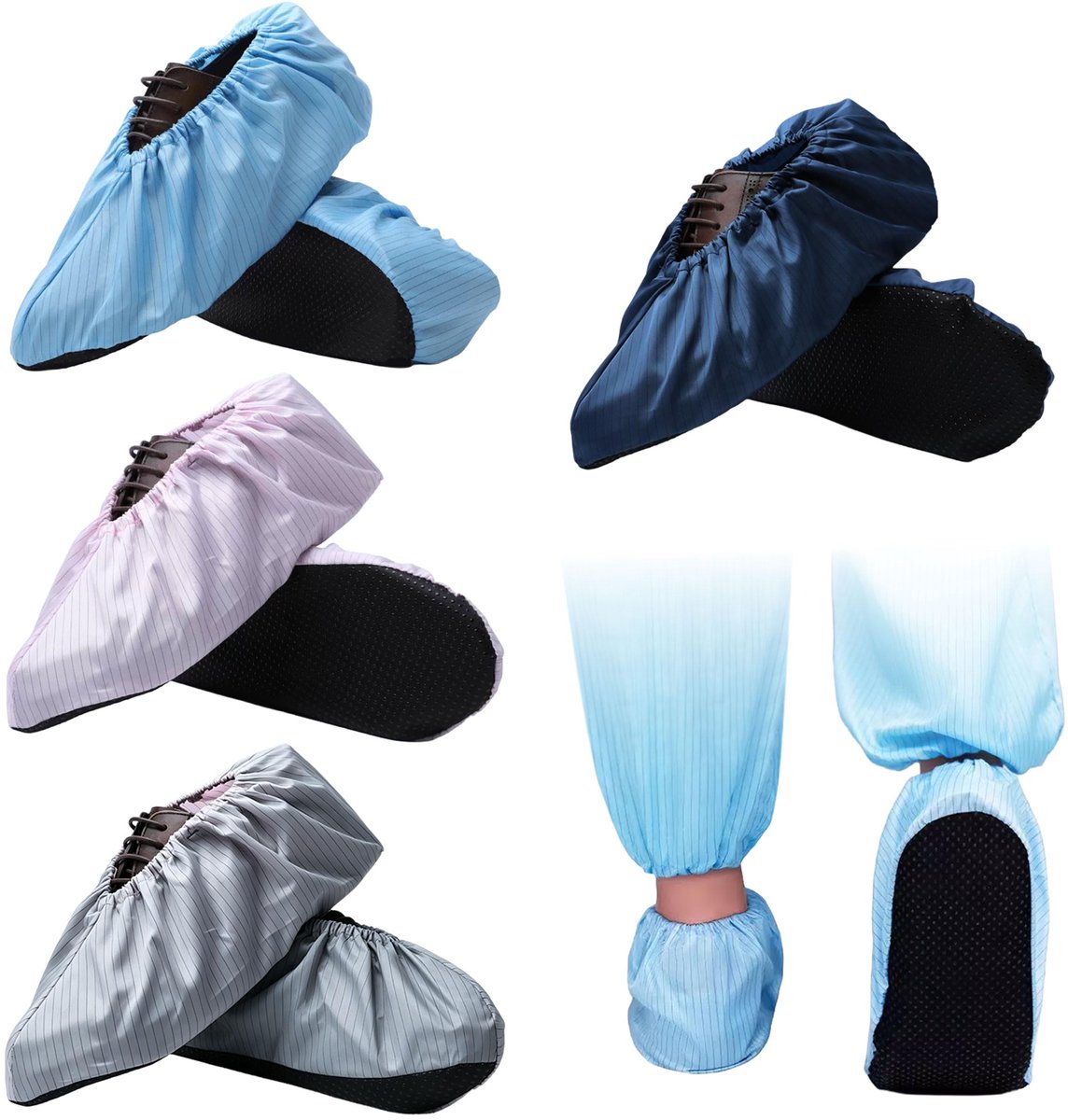 Schoenovertrekken 4 Paar Wasbaar 35-42 - Herbruikbare Antislip Overschoenen - Bescherming voor Huis en Tuin - ShopVlot