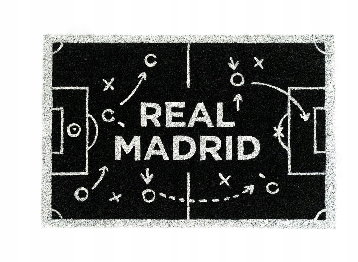 Grupo Erik Real Madrid Woonaccessoires: Kokosvezel Deurmat 60x40 cm Multicolours