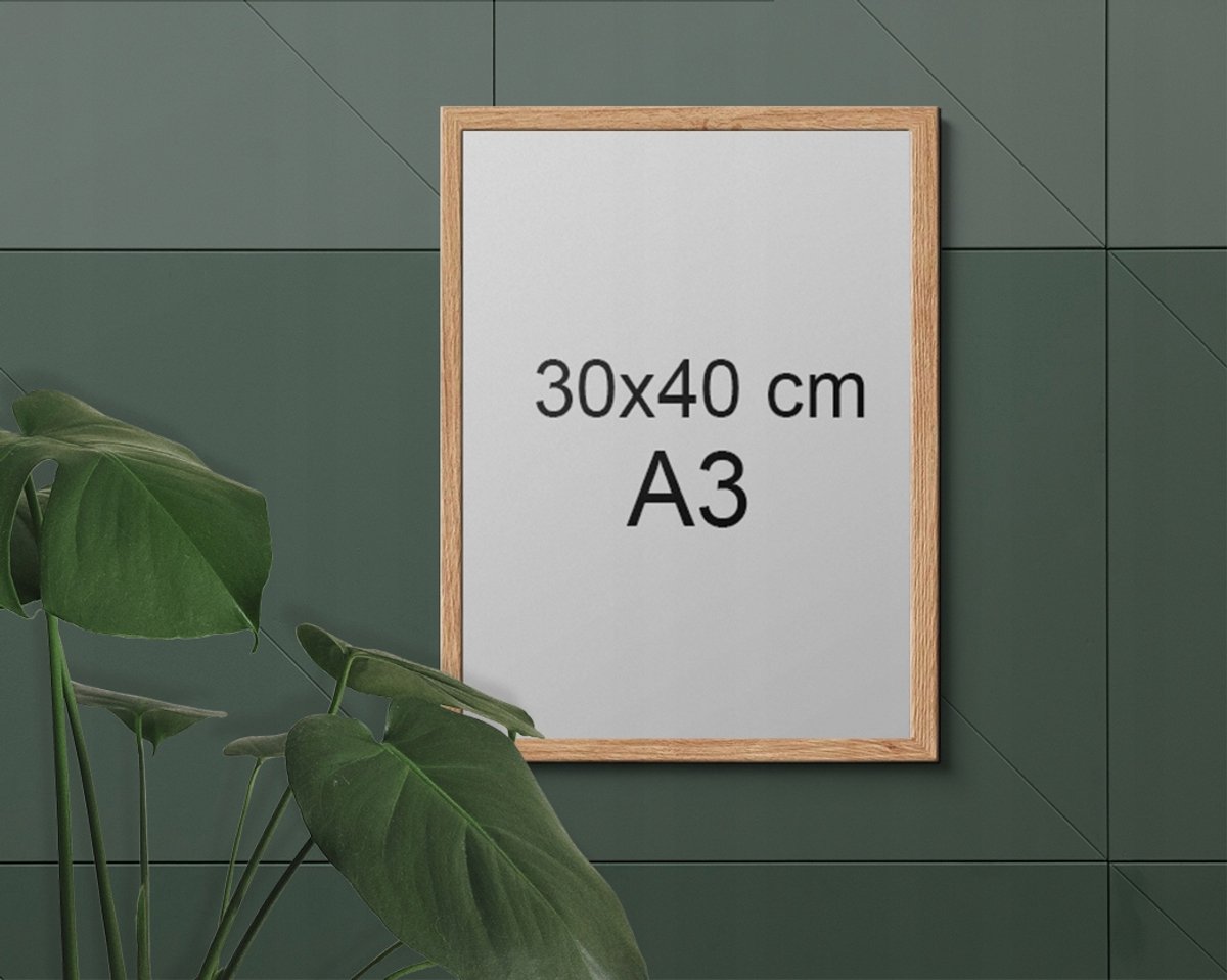 Houten fotolijst 30x40 cm - Natuurlijke houtkleur