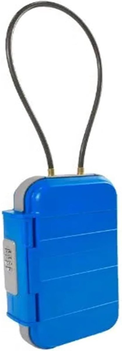 Strandkluis - Kluisje Buiten - Waardevolle Spullen Beveiligen - 4-Cijferig Combinatieslot - Draagbaar - Blauw