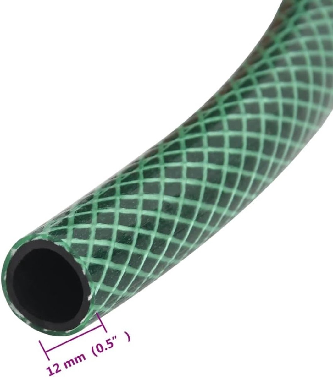 Tuinslang Groen - Water Slang - Tuin Besproeien - Weerbestendig PVC - 10 meter - Groen – foto 4