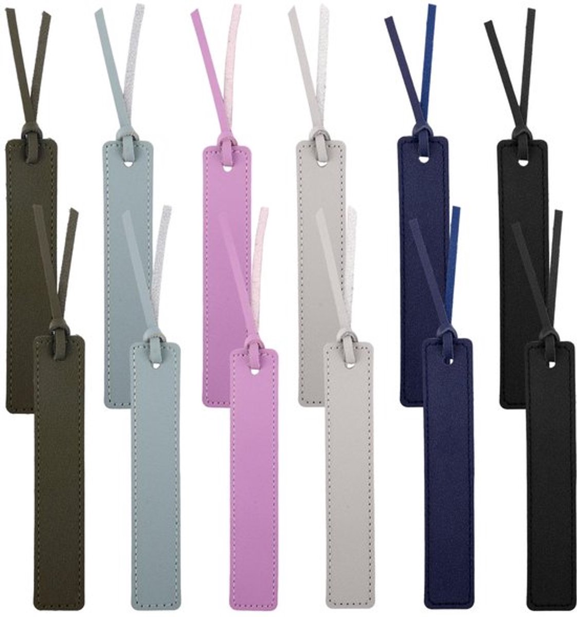 12 Stuks Leer Boekleggers - Retro Design met Kwastje - Handgemaakt Boek Accessoires