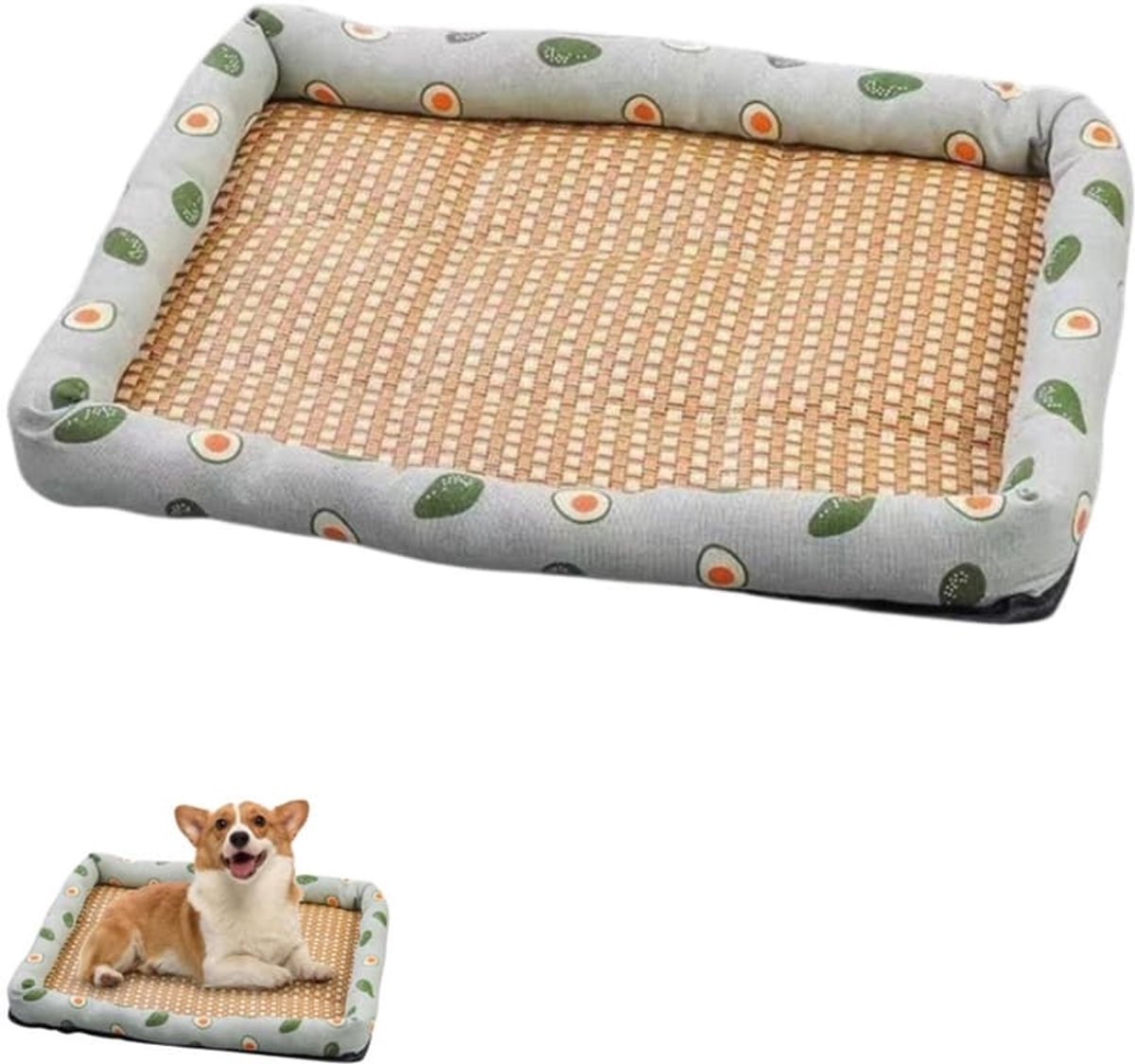 Koelmat voor huisdieren - Slaapmat voor huisdieren - Geschikt voor katten en honden - Huisdierbenodigdheden - Geschikt voor vloeren, auto's en banken - Groen - 40*30...