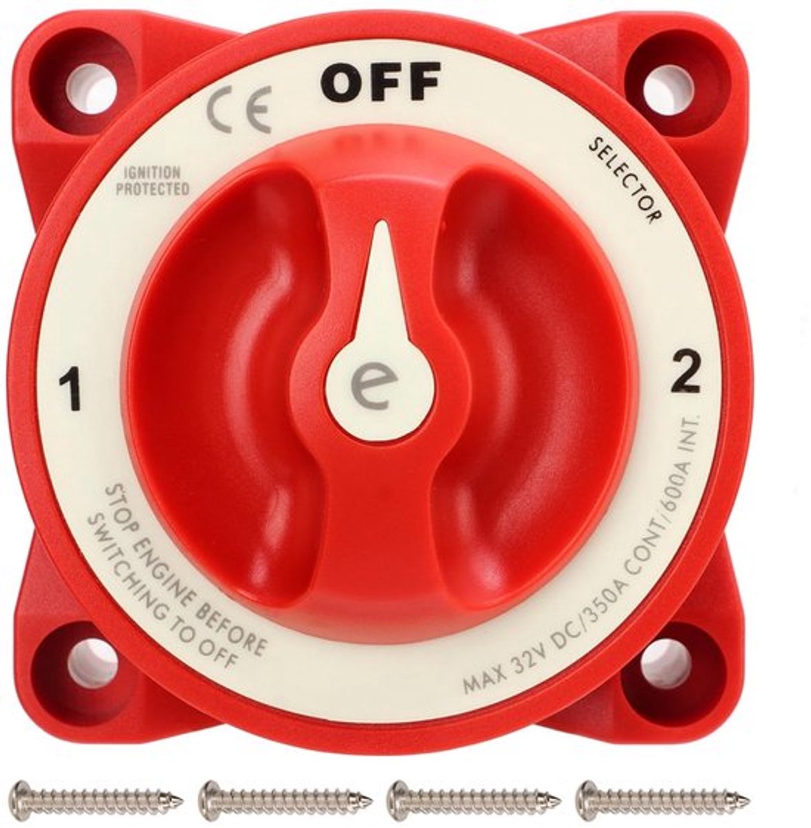 Accu Ontkoppelaar Schakelaar 3 Niveaus Accu Stroomonderbreker Hoofdschakelaar 350a 32V DC Marine Accu Schakelaar Voor RV Marine Boot