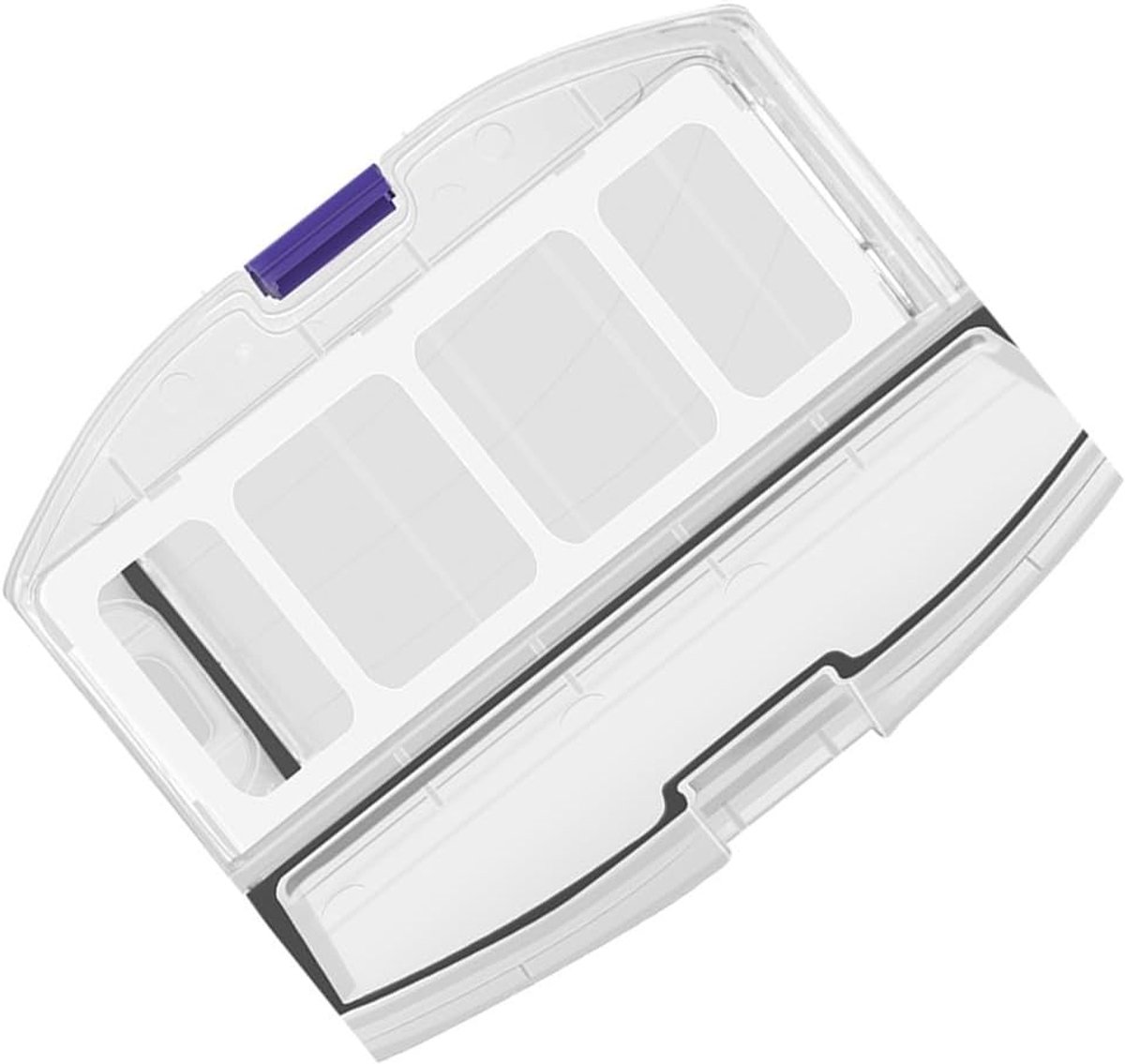 Vervangende Stofbak - Vuil Container - Robotstofzuiger Onderhoud - Grote Capaciteit - 22 x 15 x 7 cm - Wit