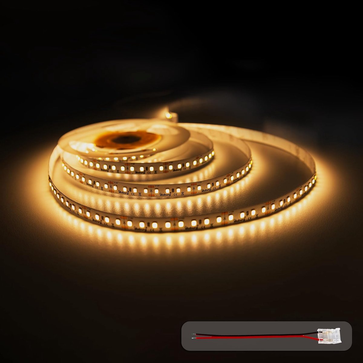 LED Strip 12 V 5 m Warm Wit - 2700 K - Dimbaar - Ideaal voor Decoratieve Verlichting - ShopVlot
