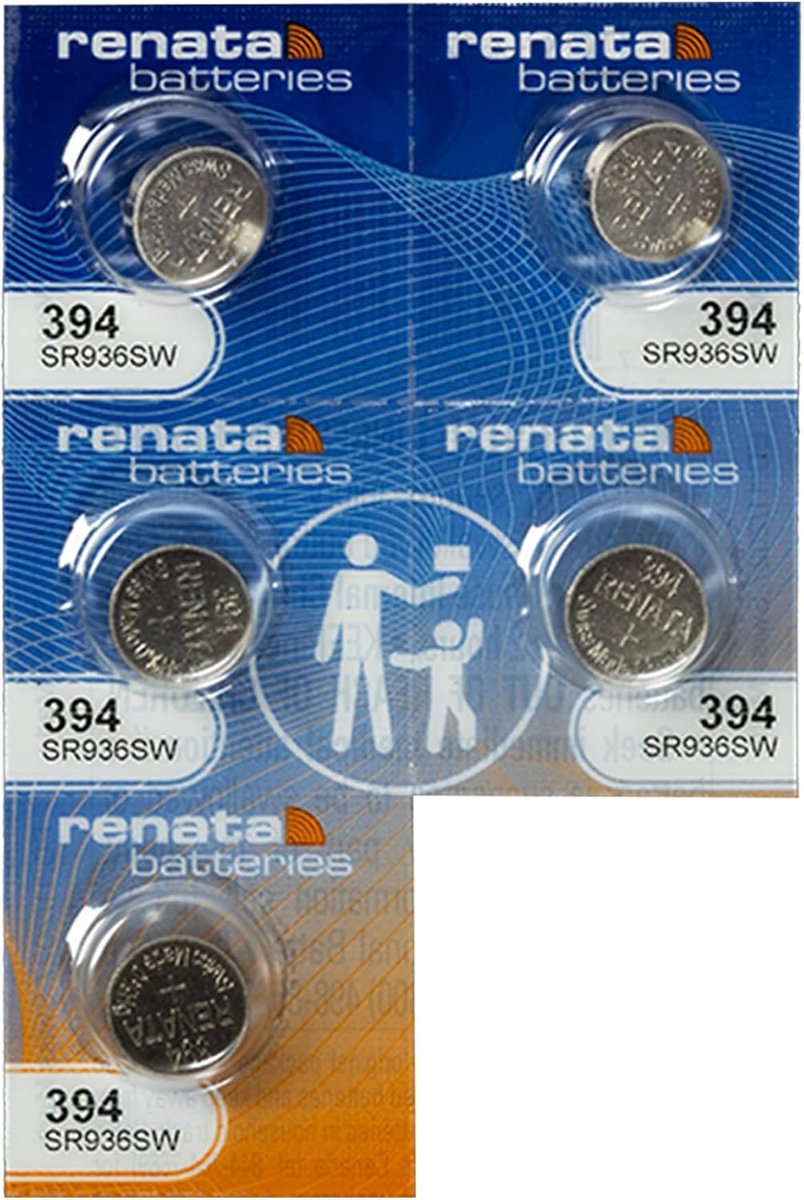 Watch battery 394 SR936SW AG9 - 1.5V - 5 stuks - Lange levensduur - ShopVlot