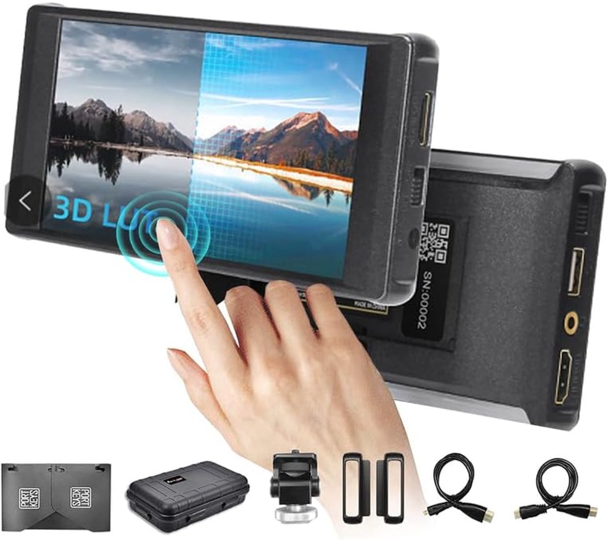 Camera Monitor 5,2" 600nit - Professioneel On-Camera Assist - 4K HDMI In/1080P60 HDMI Uit - Ideaal voor Live Streaming - ShopVlot