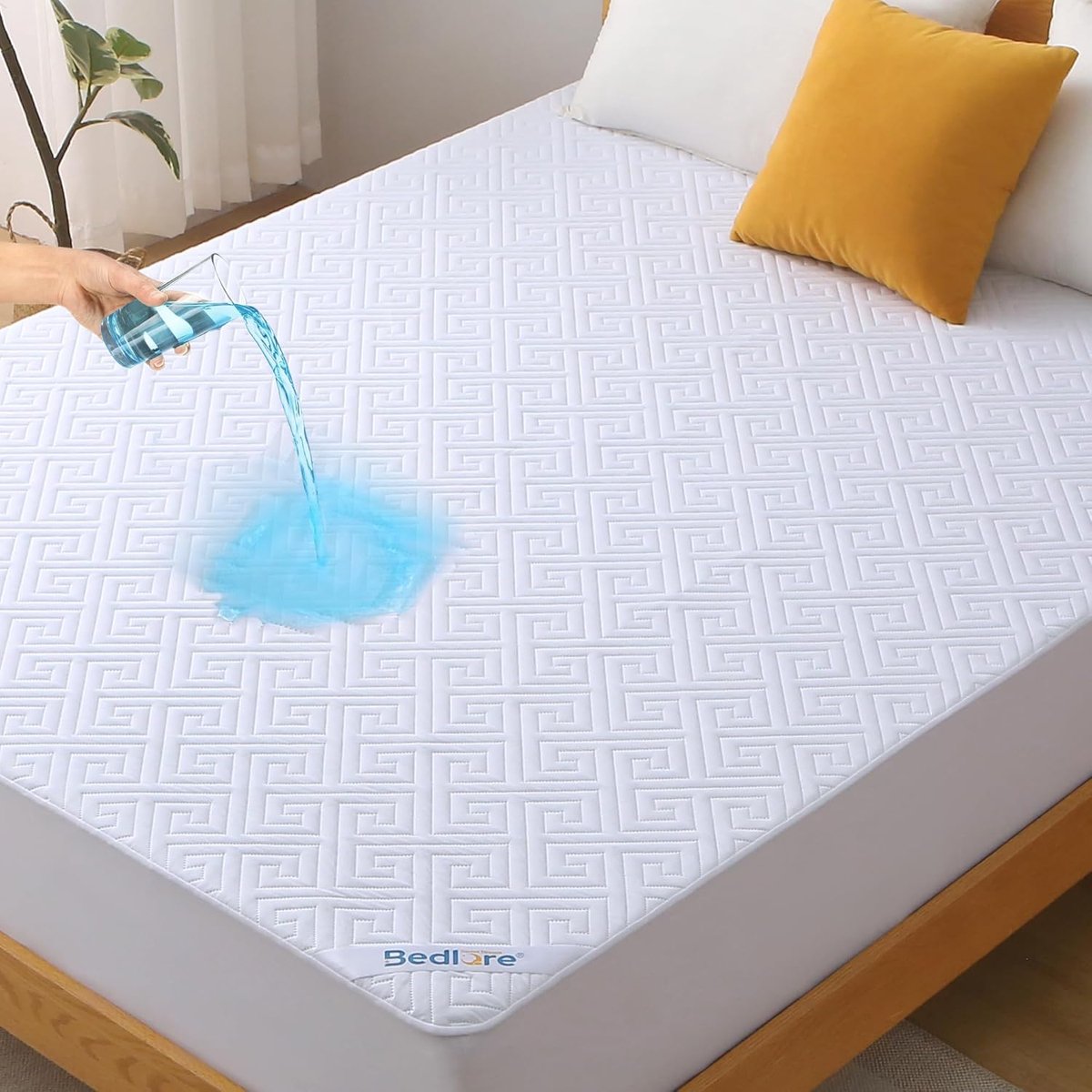 Matrasbeschermer 140x190x30cm - Extra hoge rand - Waterdicht en ademend - Bescherming voor slaapkamers - SnelShoppen