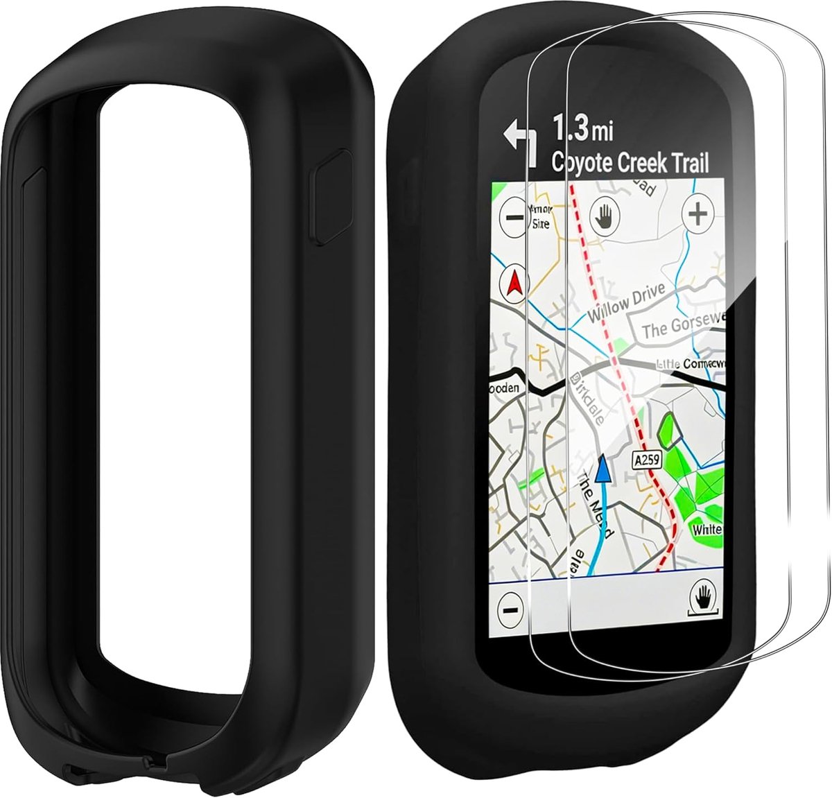 Hoes voor Garmin Edge Explore 2 - siliconen - stootvast - volledige bescherming voor je GPS-fietscomputer - SnelShoppen