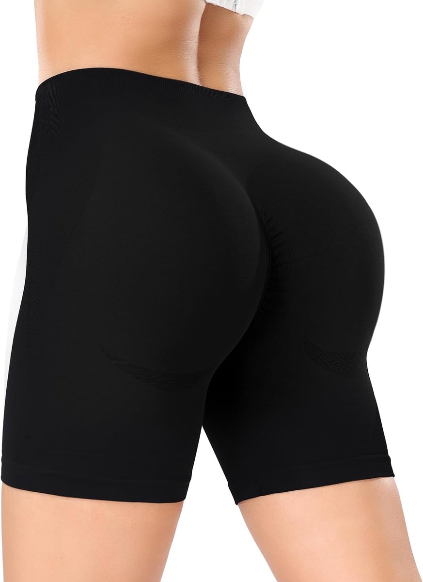 Sportshorts dames hoogtaille - fitness en yoga - push-up effect - comfortabel voor elke training - SnelShoppen