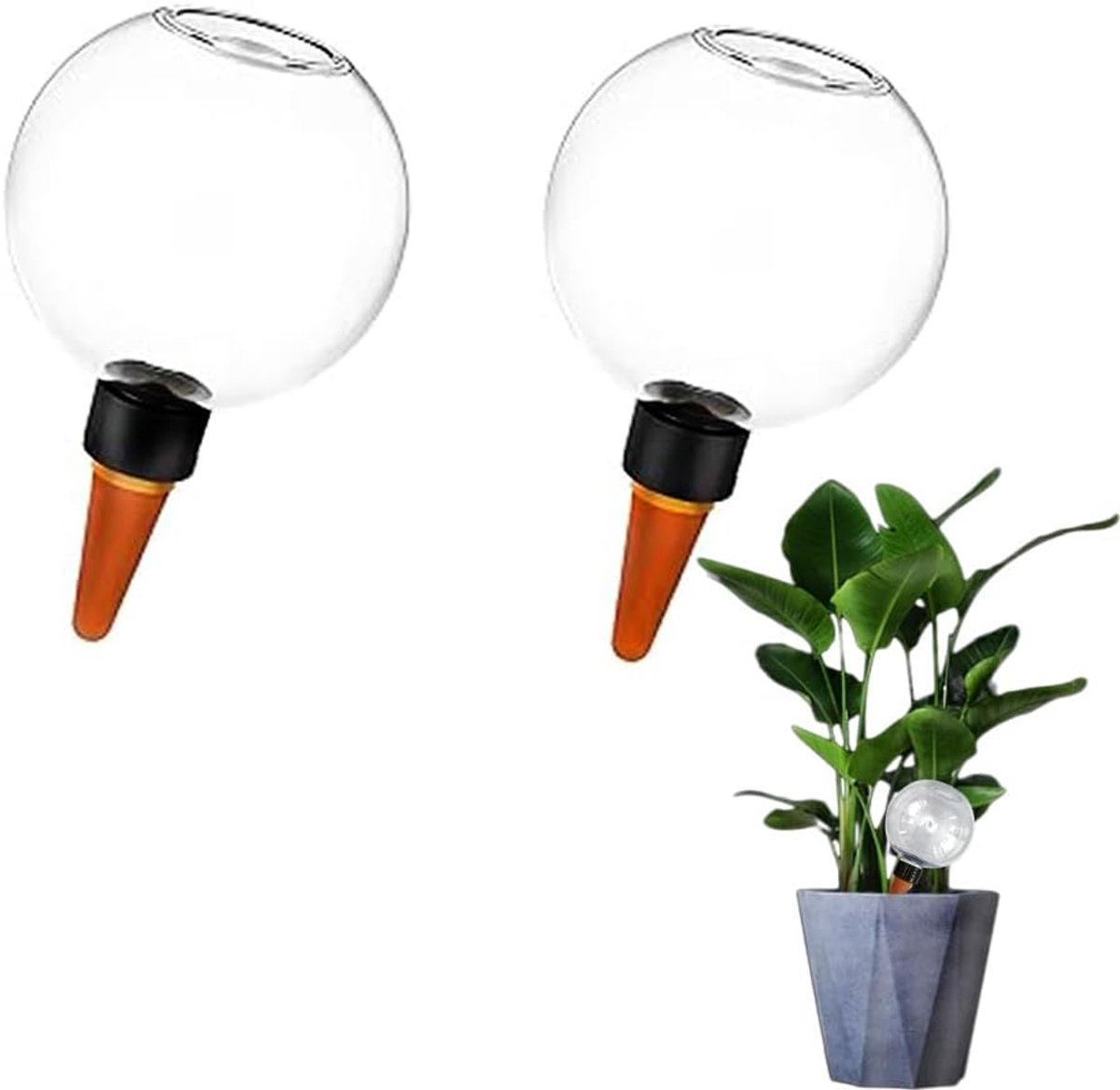 Watergeefbal 500 ml - transparant waterdispenser - automatische plantbewatering - ideaal voor vakantie - ShopVlot
