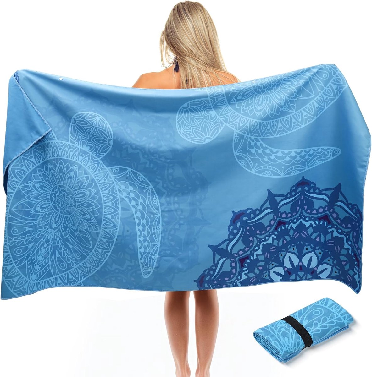 Badhanddoek XXL 90 x 180 cm - Microfiber - Sneldrogend en huidvriendelijk - Ideaal voor strand - ShopVlot