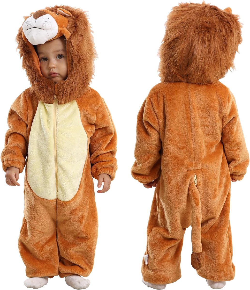 Baby rompers 3-4 jaar - cartoon dieren cape - schattig ontwerp - eenvoudig verschonen - ShopVlot