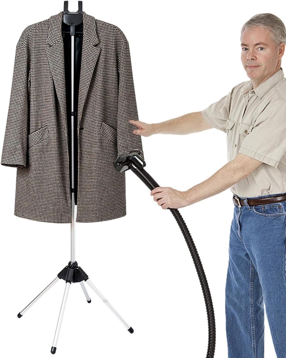 Stoomkapstoom - Stoomgarderobe Kleding - Kleding Ontkreuken - Telescopische Stoom - Niet gespecificeerd - Grijs