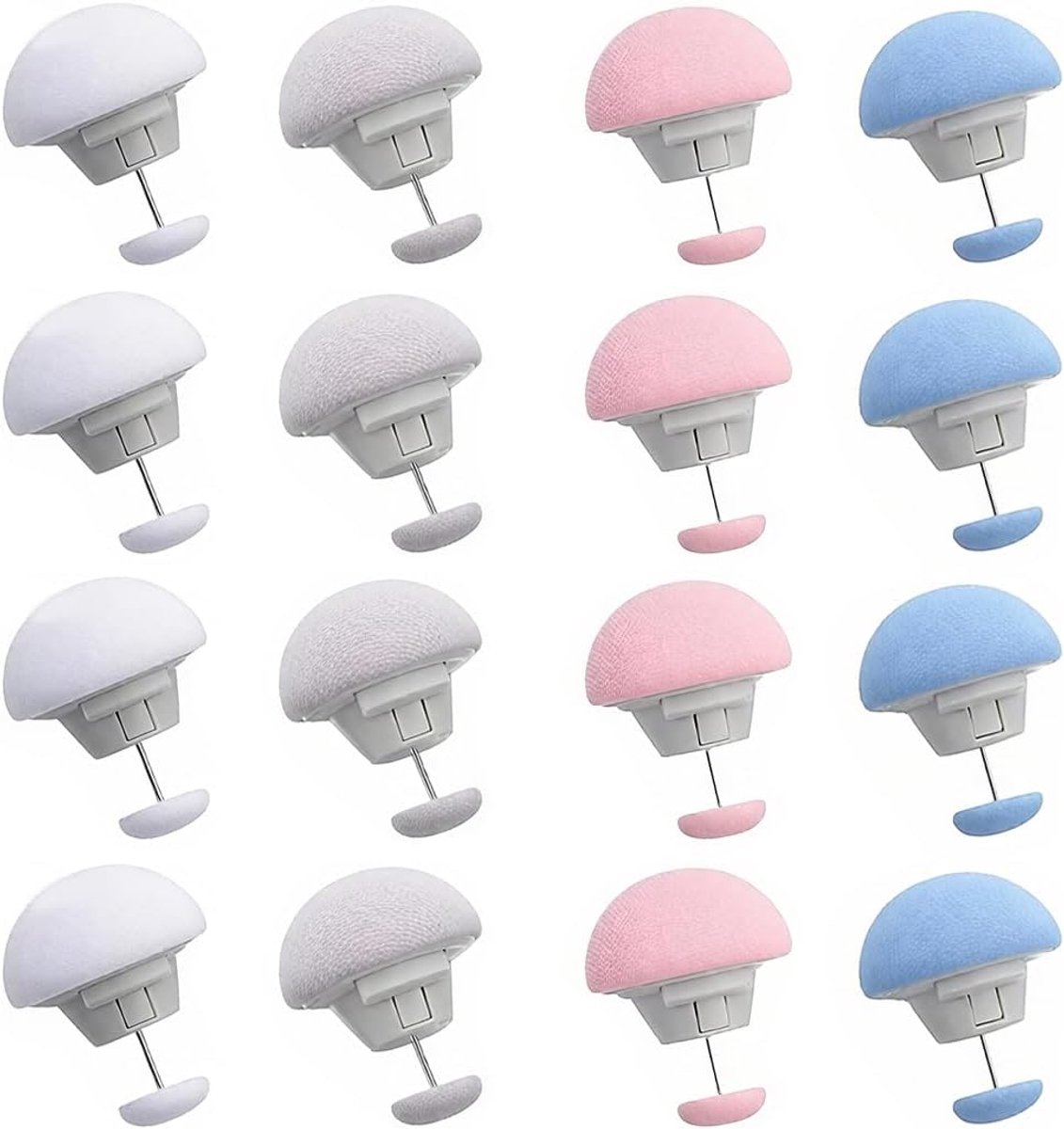 bevestigingsclips, 16 stuks clips voor dekbedovertrek en hoeslaken, bevestigingsclips, klemmen voor het bevestigen van dekbedden, antislip bevestigingsclip voor beddengoed