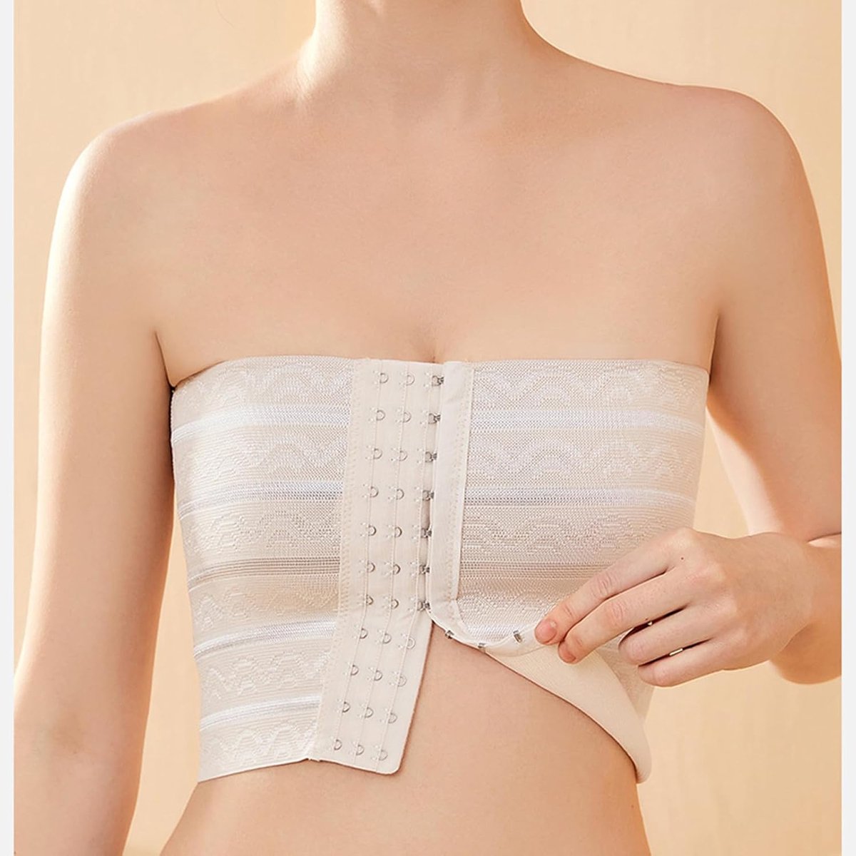 Trans Borst Binder, Lesbische Borstband Strapless Elastische Platte Borst Compressie Top Tomboy Ondergoed Tank Top