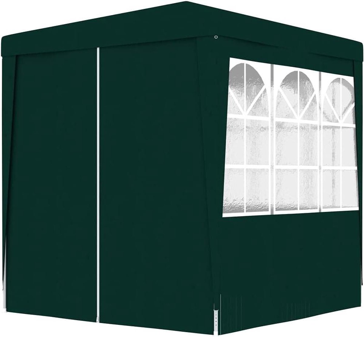 Vouwpaviljoen met zijpanelen - Partytent Tuinpaviljoen - Feestelijke Bijeenkomsten - UV- en Waterbestendig - 2 x 2 m - Groen