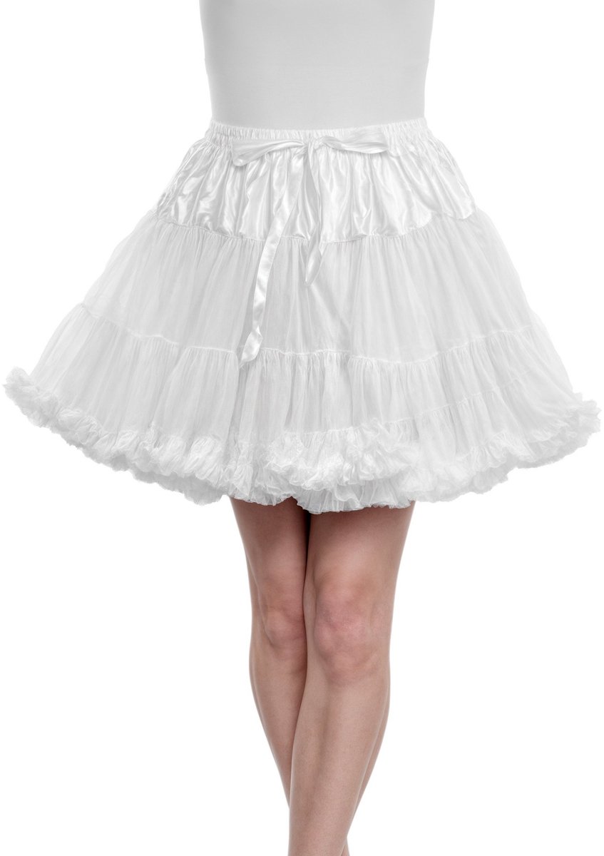 Ruches tutu wit - Carnaval fasching kostuum rok