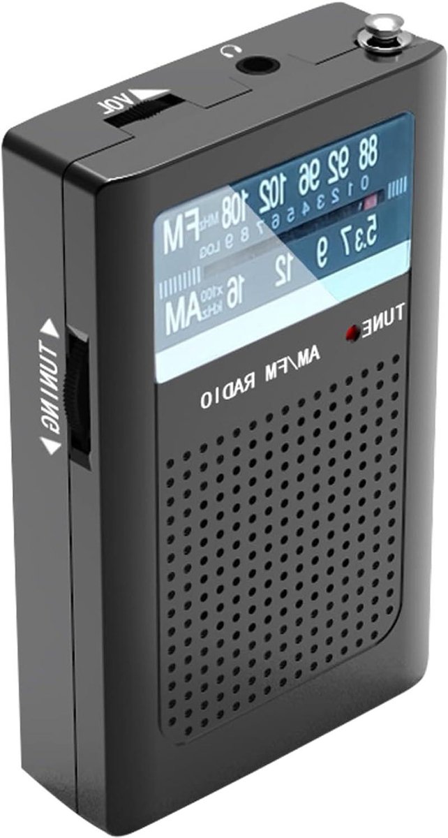 Draagbare AM/FM Radio - Kleine Radio Luisterapparaat - Buiten Luisteren - Dubbele Luistermodus - 9072 g - null