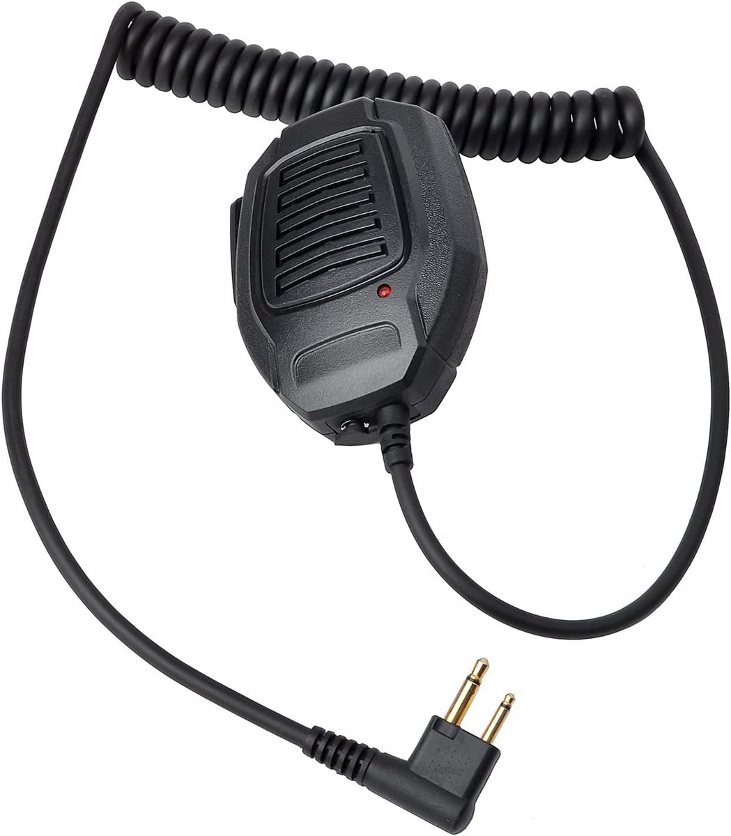 Handheld schoudermicrofoon - 2 pin met 3,5mm headset aansluiting - robuust en compact - handsfree communicatie - SnelShoppen