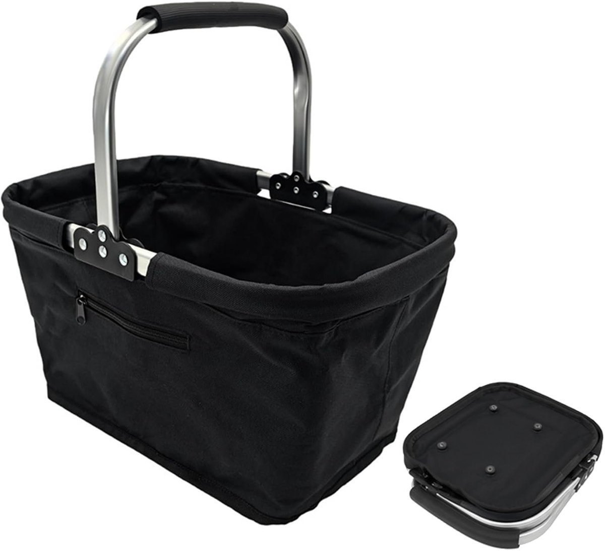 Boodschappenmand 30 liter - opvouwbaar - aluminium frame - ideaal voor boodschappen - SnelShoppen