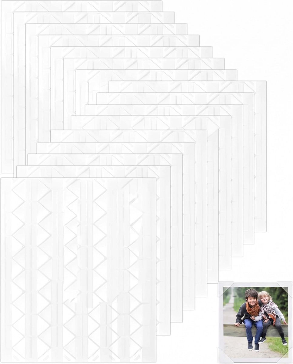 Fotohoeken 20 vellen - zelfklevend transparant - alternatief voor fotolijm - ideaal voor scrapbooking - SnelShoppen