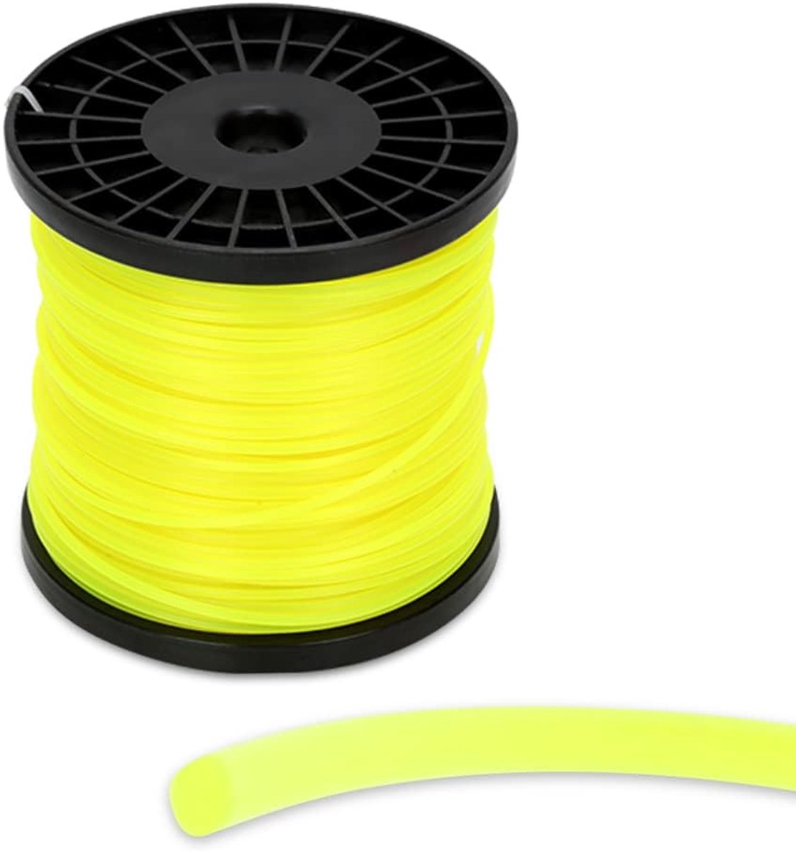 Draad bosmaaier draad, 2,4 mm x 100 m rond maaidraad, reservedraad trimmersnoer, nylondraad, grastrimmersnoer, voor vele grastrimmer-modellen, drie lengtes en diameter naar keuze