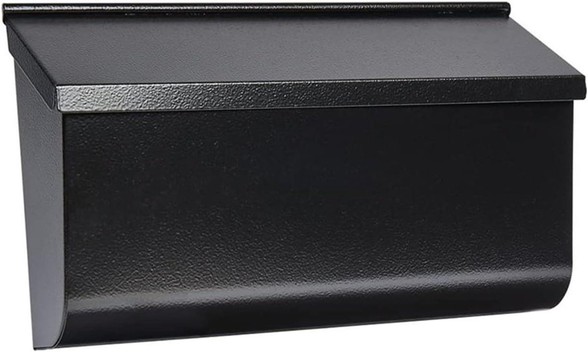 Brievenbus Metaal - Postkast Muur - Post Ontvangen - Grote Capaciteit - 42 x 25 x 11 cm - Zwart