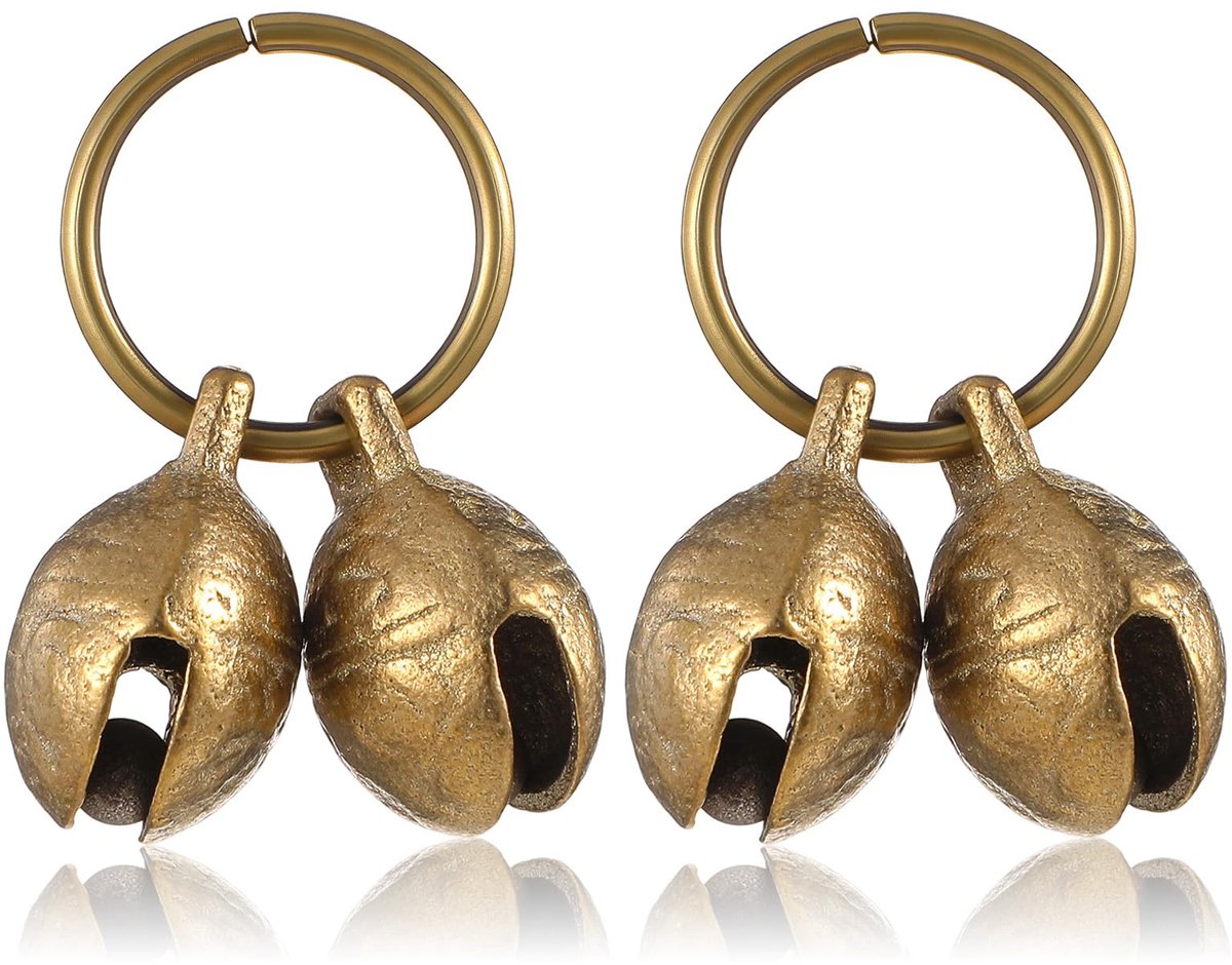 Hondenklokken 2 stuks - messing - vintage design - handig voor training - SnelShoppen