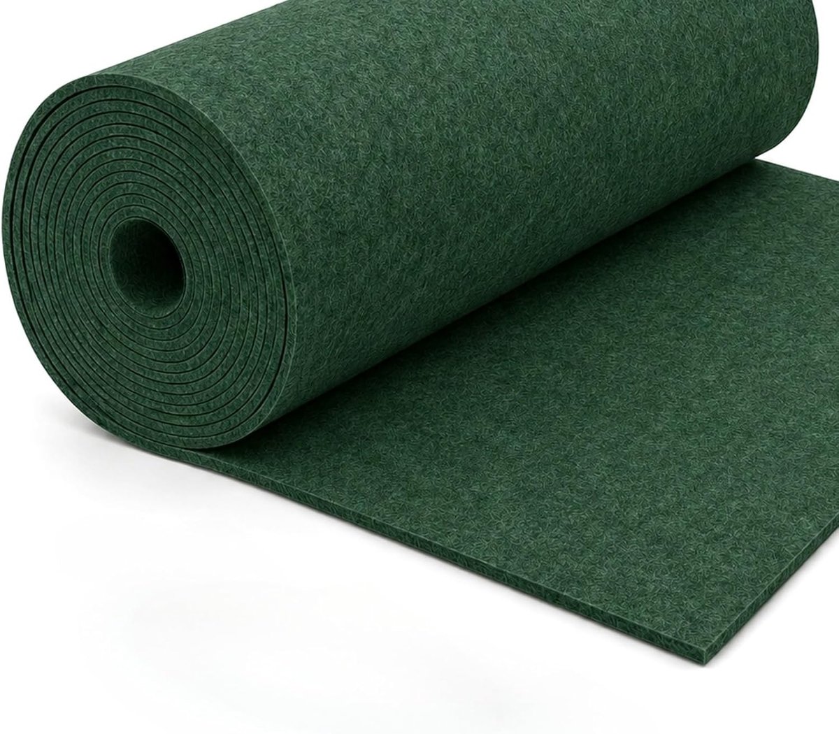 Stof per meter, 33 cm × 350 cm × 3 mm, vilt, per meter, viltrol, polyester, viltmat, 3 mm dik, viltmatten om op maat te snijden, donkergroen