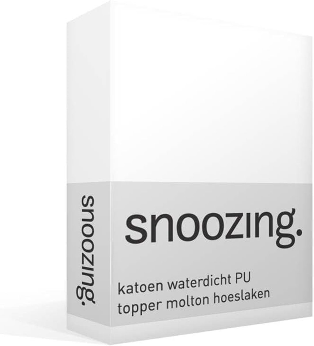 Matrasbeschermer 180 x 200 cm - Molton - Katoen - Waterproof voor een gezonde nachtrust - SnelShoppen