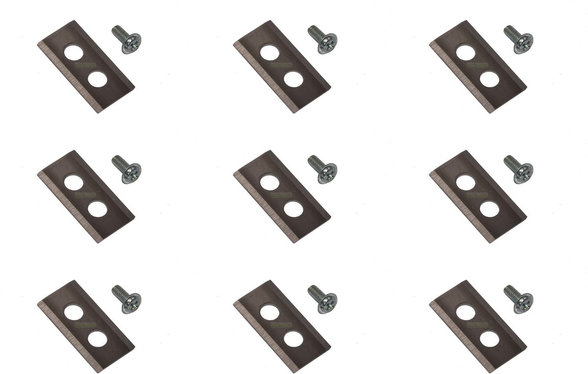 Roestvrijstalen mes van 9 x 3,6 cm voor de robotmaaier Worx Landroid WG 754, 790, 791, 793, 794, 795 E E.1