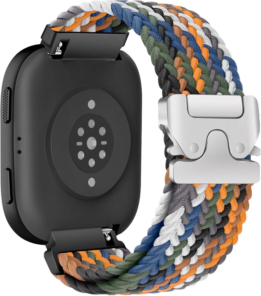 Nylon horlogeband 22mm - denim bont - ademend - comfortabel voor Amazfit - ShopVlot