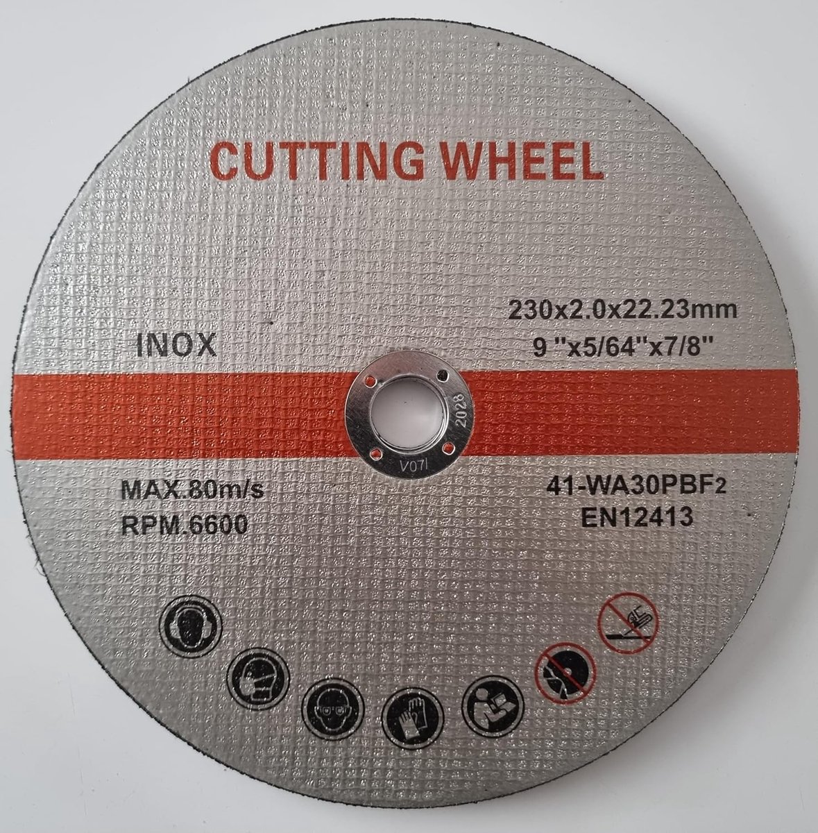 flexschijven 230 mm x 2,0 mm - roestvrij staal - voor precisiewerk - set van 10 - ShopVlot