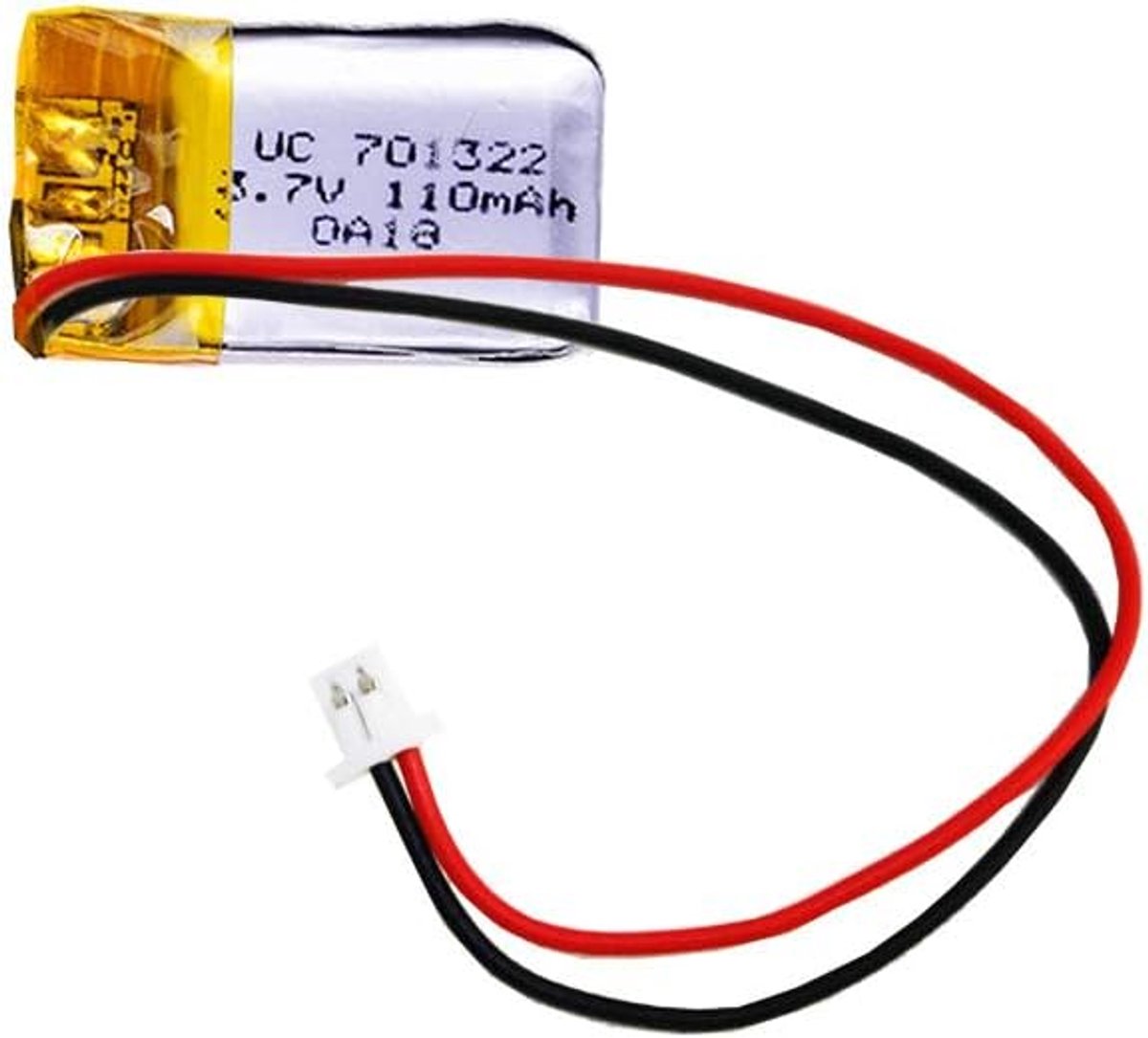 Polymeer lithium batterij 3.7V 110mAh - oplaadbare batterij - voor beauty instrumenten en bluetooth speakers - ShopVlot