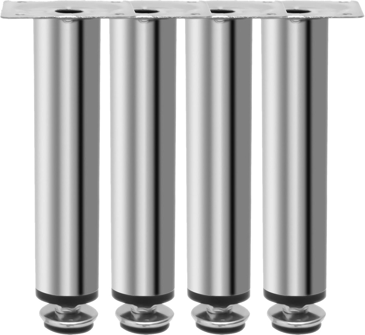 Tafelpoten 150MM - Verstelbare metalen meubelpoot - Koudgewalst staal - Sterke draagkracht voor meubels - ShopVlot